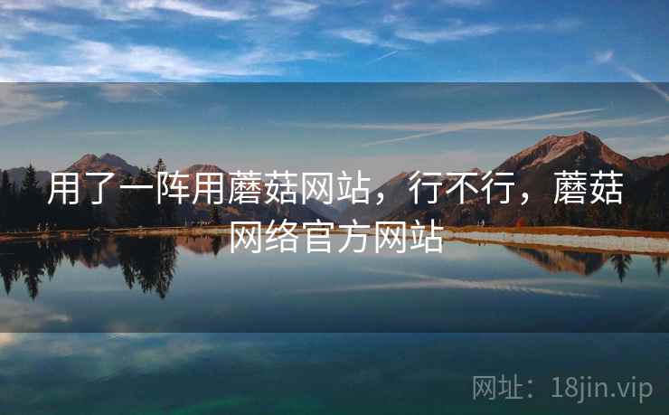 用了一阵用蘑菇网站，行不行，蘑菇网络官方网站