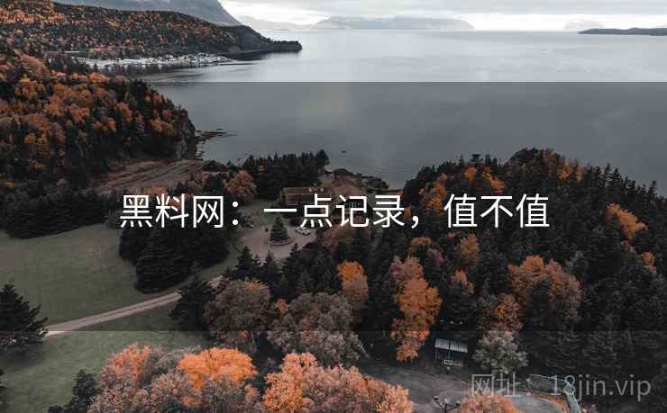 黑料网:一点记录,值不值 黑料网:一点记录,值不值